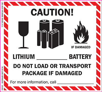 Battery Handling Labels – Cascade Labels